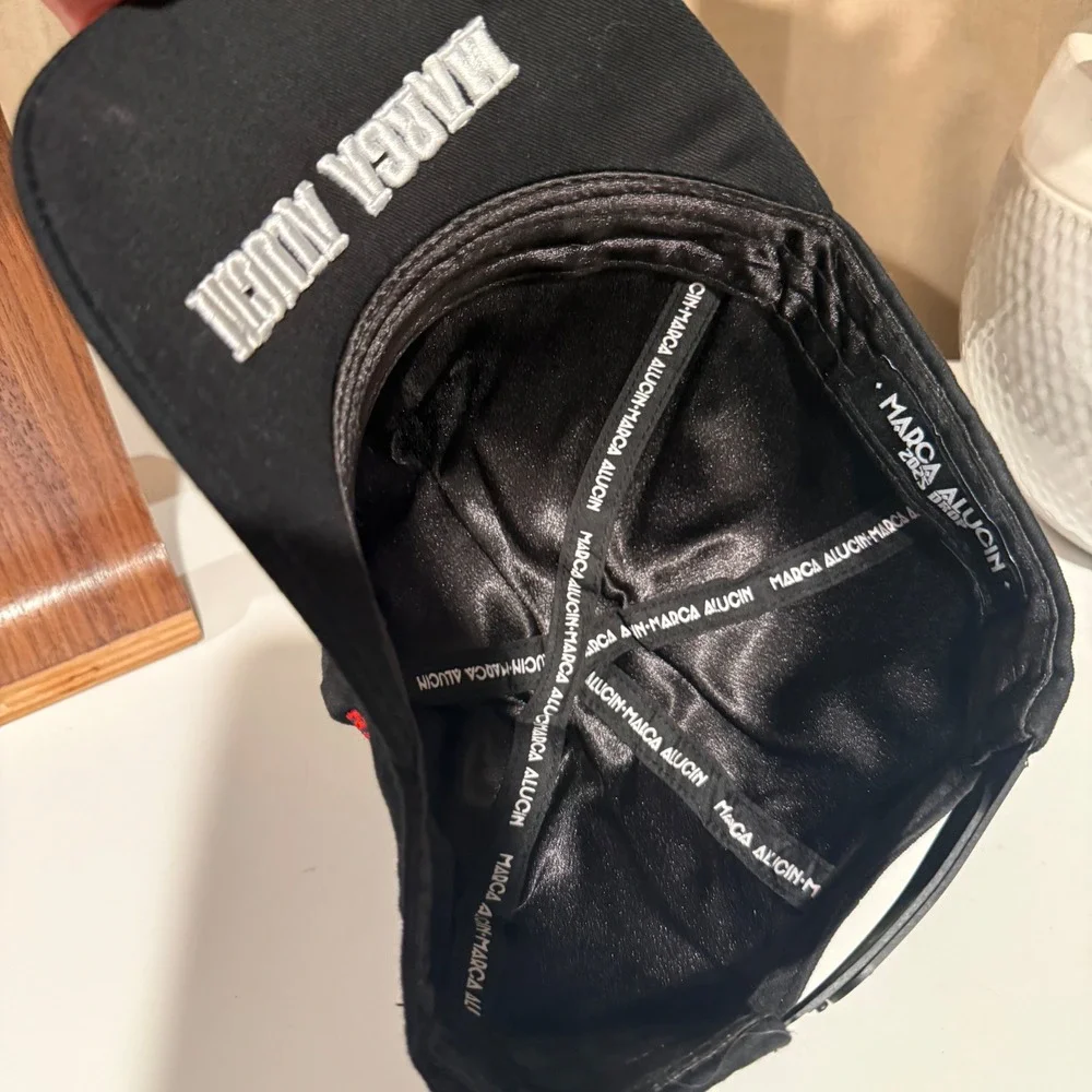 Marca Alucin Los Angeles Snapback Hat Black Satin Lined Series 2025 Cap Mens‎